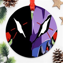 Monster Face Drawing Paint Ornament (Round)