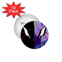 Monster Face Drawing Paint 1.75  Buttons (10 pack)