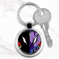 Monster Face Drawing Paint Key Chains (round)  by Simbadda