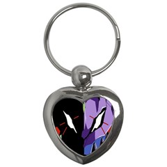 Monster Face Drawing Paint Key Chains (Heart) 