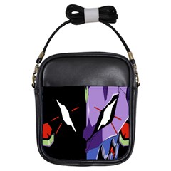 Monster Face Drawing Paint Girls Sling Bags by Simbadda