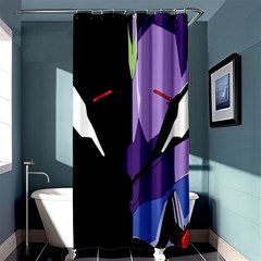 Monster Face Drawing Paint Shower Curtain 36  x 72  (Stall) 