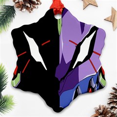 Monster Face Drawing Paint Ornament (Snowflake)