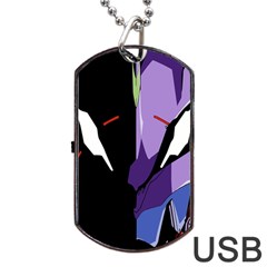 Monster Face Drawing Paint Dog Tag USB Flash (One Side)