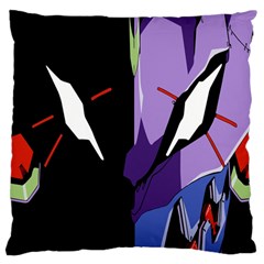 Monster Face Drawing Paint Large Cushion Case (Two Sides)