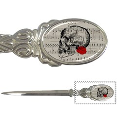 Skull And Rose  Letter Openers by Valentinaart