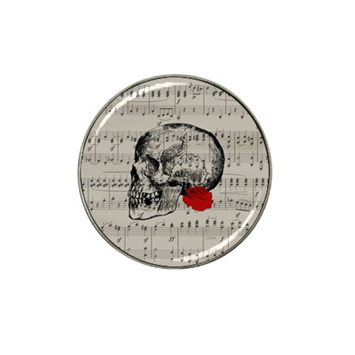 Skull and rose  Hat Clip Ball Marker (4 pack)