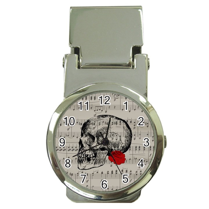 Skull and rose  Money Clip Watches