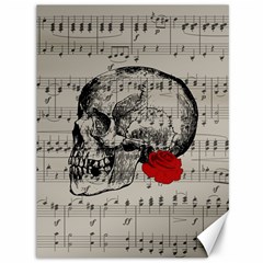 Skull And Rose  Canvas 36  X 48   by Valentinaart