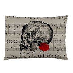 Skull And Rose  Pillow Case