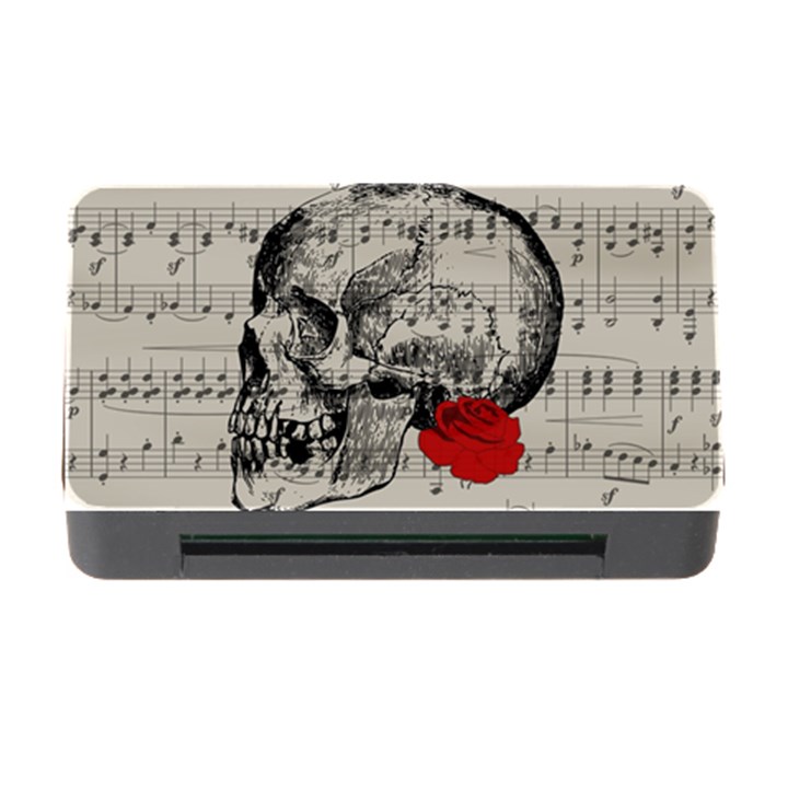 Skull and rose  Memory Card Reader with CF