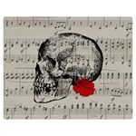 Skull and rose  Double Sided Flano Blanket (Medium)  60 x50  Blanket Front