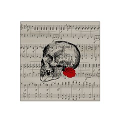 Skull And Rose  Satin Bandana Scarf