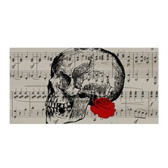 Skull And Rose  Satin Wrap by Valentinaart