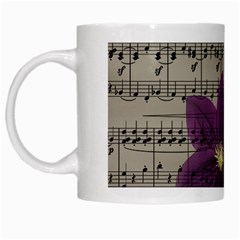 Vintage Purple Flowers White Mugs by Valentinaart