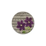 Vintage purple flowers Golf Ball Marker (4 pack) Front