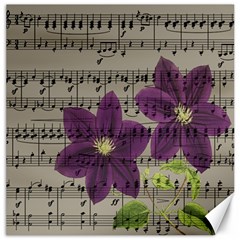 Vintage Purple Flowers Canvas 20  X 20  