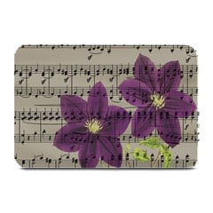 Vintage Purple Flowers Plate Mats by Valentinaart