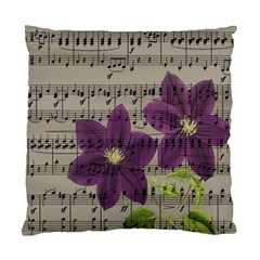 Vintage Purple Flowers Standard Cushion Case (two Sides)