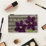 Vintage purple flowers Cosmetic Bag (Small)  Front