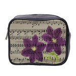 Vintage purple flowers Mini Toiletries Bag 2-Side Front