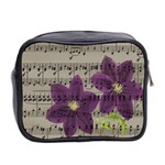 Vintage purple flowers Mini Toiletries Bag 2-Side Back