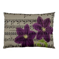 Vintage Purple Flowers Pillow Case (two Sides)