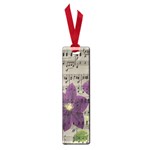 Vintage purple flowers Small Book Marks Front