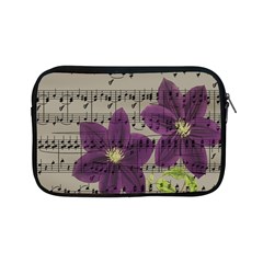 Vintage Purple Flowers Apple Ipad Mini Zipper Cases