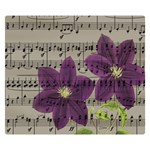 Vintage purple flowers Double Sided Flano Blanket (Small)  50 x40  Blanket Front