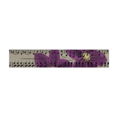 Vintage Purple Flowers Flano Scarf (mini)