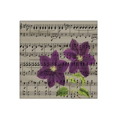 Vintage Purple Flowers Satin Bandana Scarf by Valentinaart