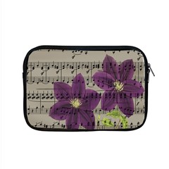 Vintage Purple Flowers Apple Macbook Pro 15  Zipper Case