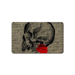 Skull And Rose  Magnet (name Card)