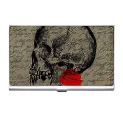 Skull And Rose  Business Card Holders