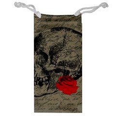 Skull And Rose  Jewelry Bag