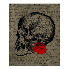 Skull And Rose  Shower Curtain 60  X 72  (medium)  by Valentinaart