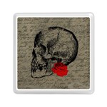 Skull and rose  Memory Card Reader (Square)  Front