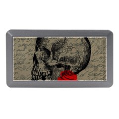 Skull And Rose  Memory Card Reader (mini) by Valentinaart