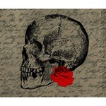 Skull and rose  Deluxe Canvas 14  x 11  14  x 11  x 1.5  Stretched Canvas