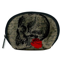 Skull And Rose  Accessory Pouches (medium) 