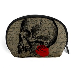 Skull And Rose  Accessory Pouches (large) 