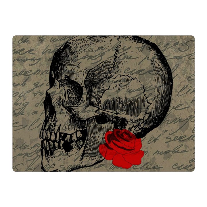 Skull and rose  Double Sided Flano Blanket (Mini) 