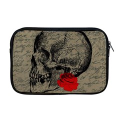 Skull And Rose  Apple Macbook Pro 17  Zipper Case by Valentinaart