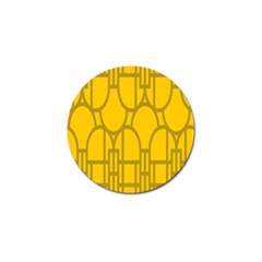 The Michigan Pattern Yellow Golf Ball Marker (4 Pack)