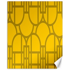 The Michigan Pattern Yellow Canvas 16  X 20  