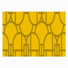 The Michigan Pattern Yellow Large Glasses Cloth