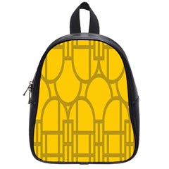 The Michigan Pattern Yellow School Bags (small)  by Simbadda