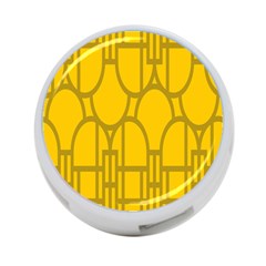 The Michigan Pattern Yellow 4-port Usb Hub (two Sides) 