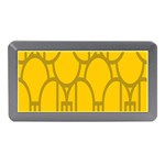 The Michigan Pattern Yellow Memory Card Reader (Mini) Front